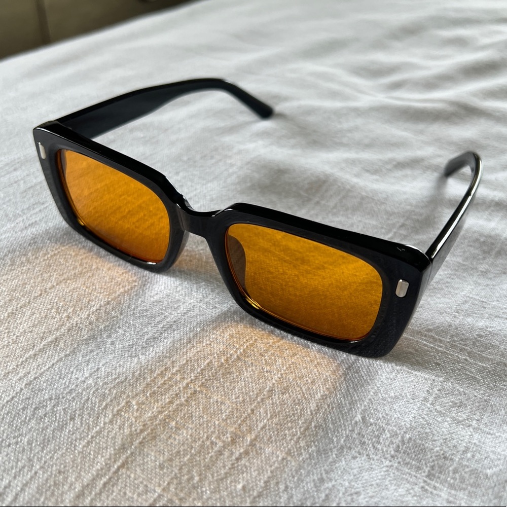 Indy sunglasses rockaway black and orange sunglasses